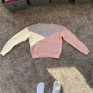 SHEIN sweater, color work, knit sweater